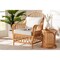 Bali & Pari Reina Bohemian Light Honey Rattan Arm Chair 246-13726-ZORO - alternate 2